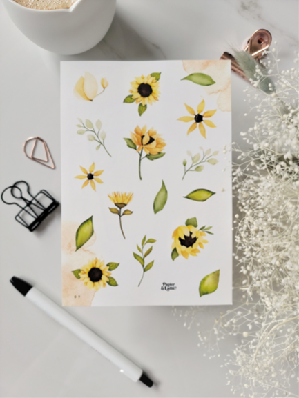 Autocollants 07 Tournesols