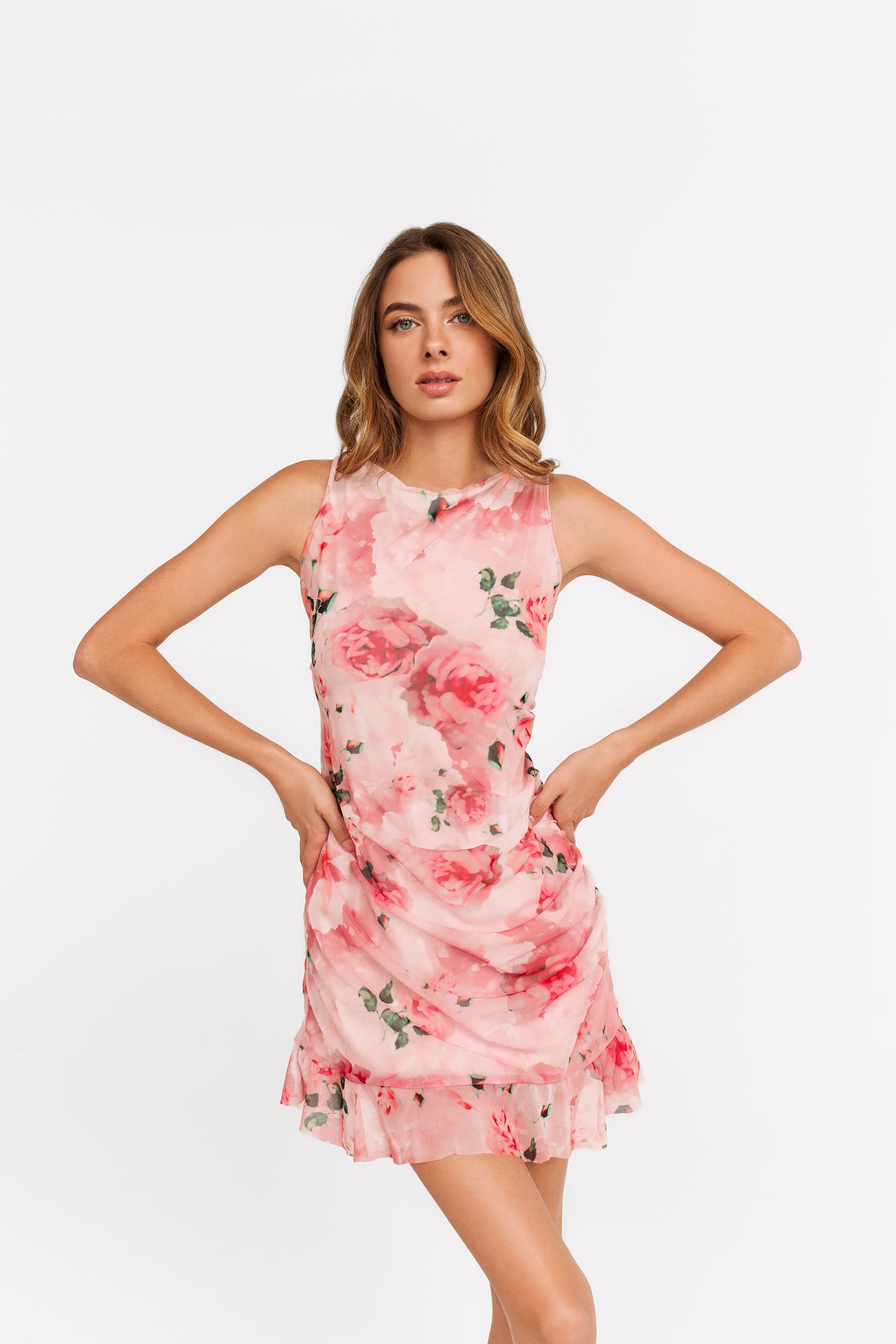 Robe Brielle Floral Mesh