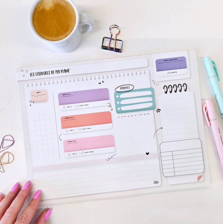 Planificateur De Bureau Tableau D'organisation Les Essentiels