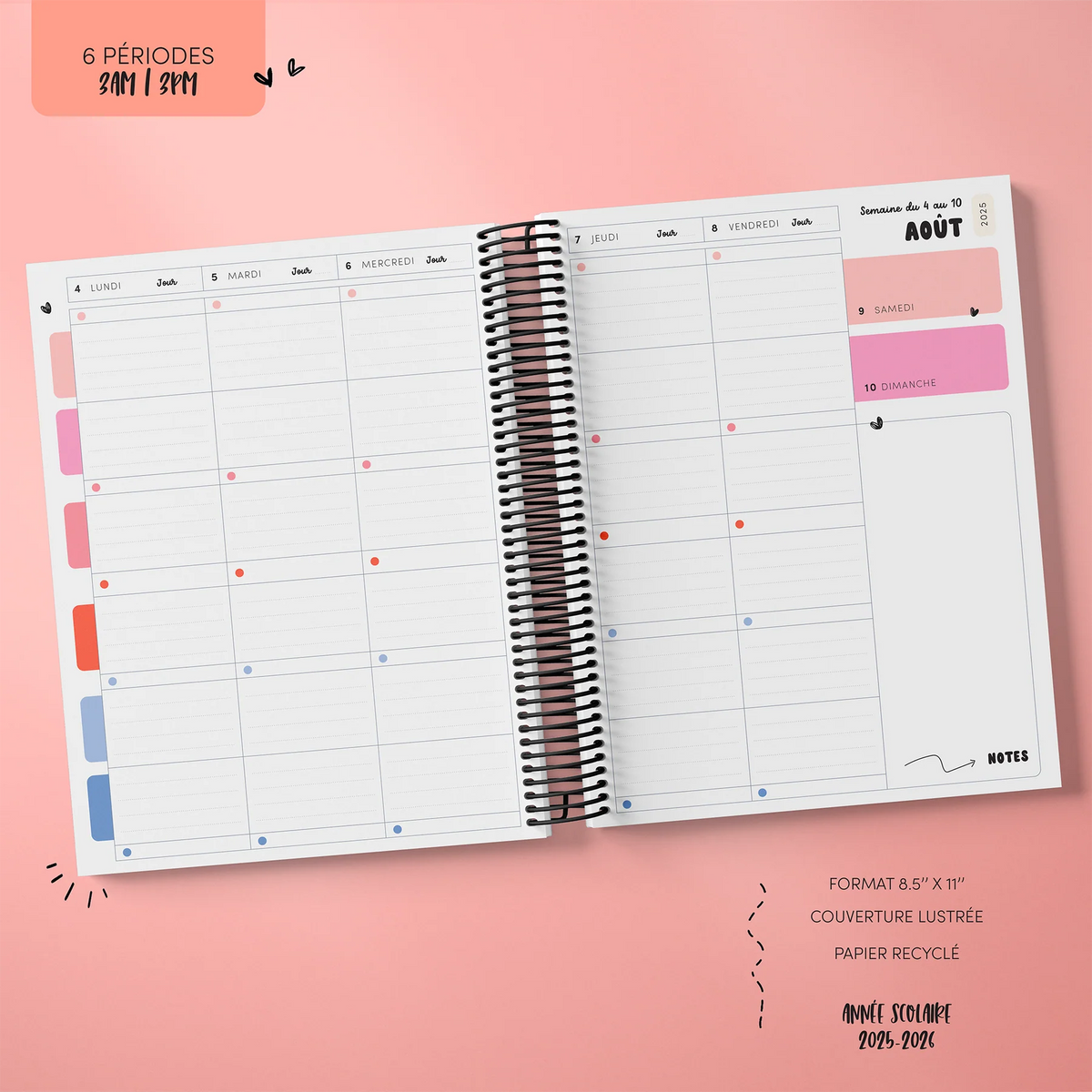 Planificateur Pour Enseignant Ose Voler - 2025-2026