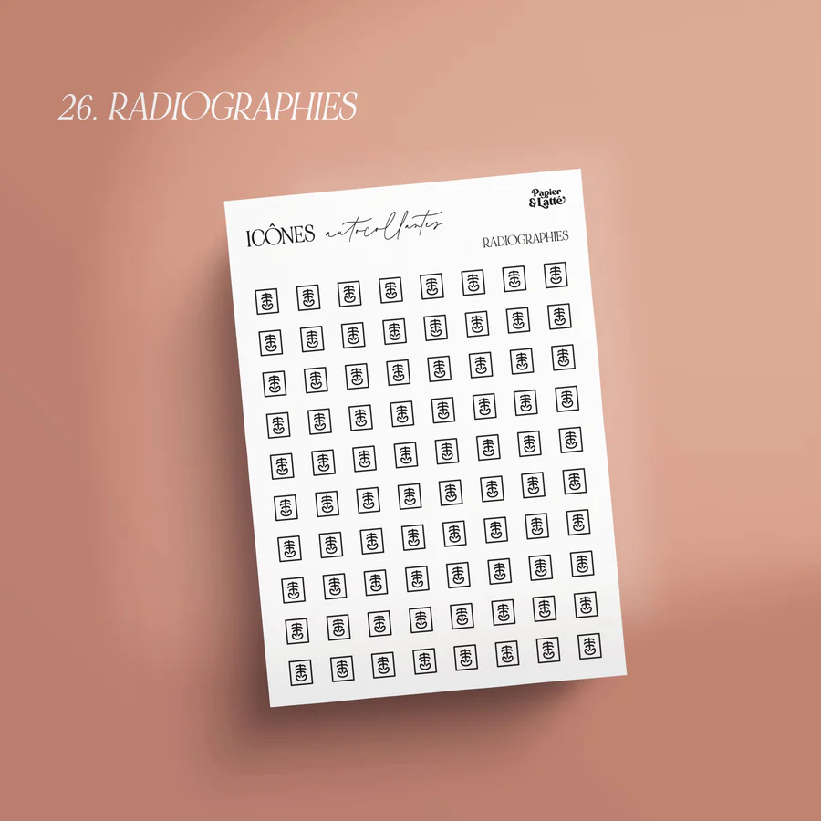 Icônes Autocollantes 26 Radiographie