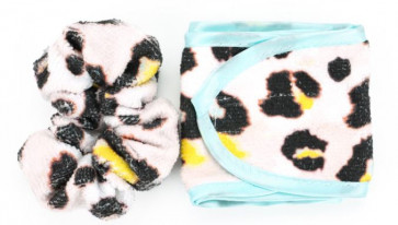 Duo Chouchou & Serre-Tête Microfibre Léopard