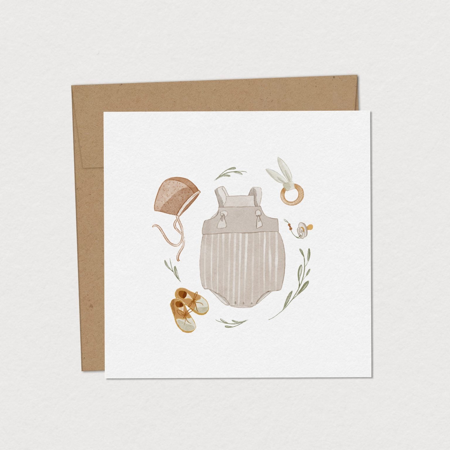 Carte De Souhaits Shower Bébé Trousse De Naissance