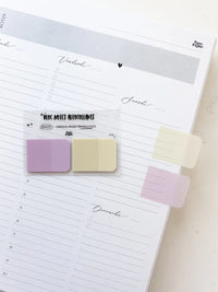 Bloc-Notes Autocollants Translucides Duo De Marque Pages - 01