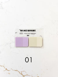 Bloc-Notes Autocollants Translucides Duo De Marque Pages - 01