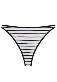 Tanga Échancré The Rib Cream Stripe