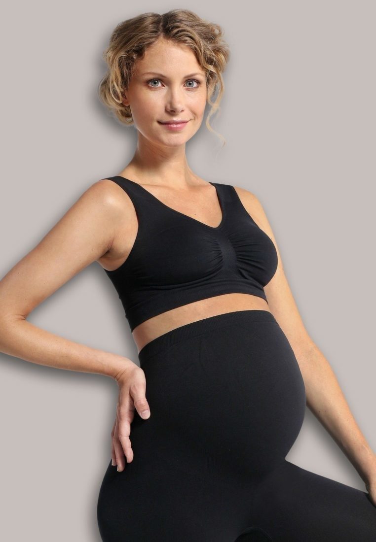 Brassière De Grossesse Sans Coutures Noire