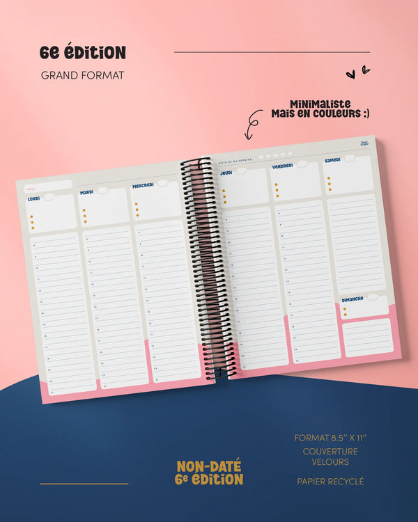 Agenda 6e Édition Non-Daté Isadora