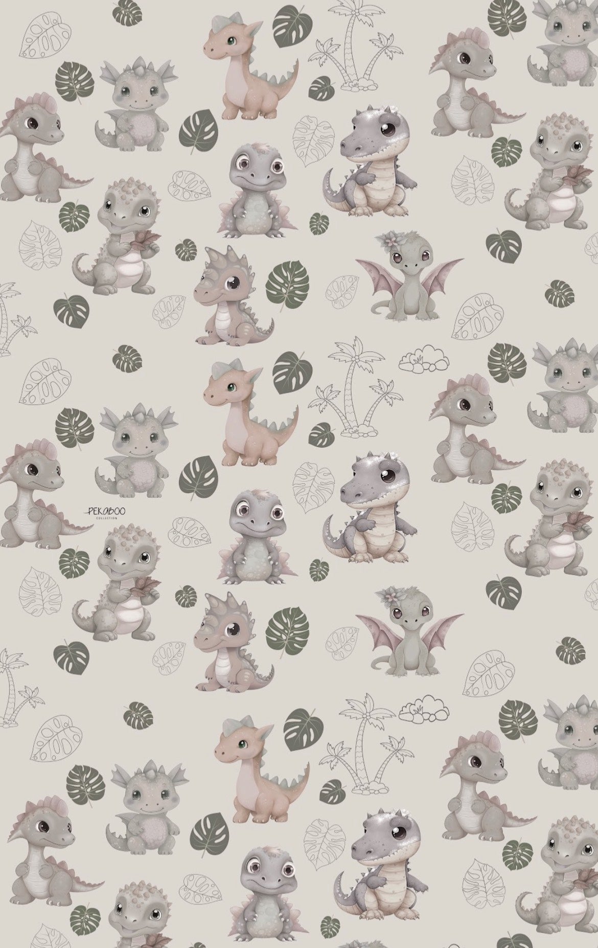 Doudou Magiks Dino Palmier Vert Safari