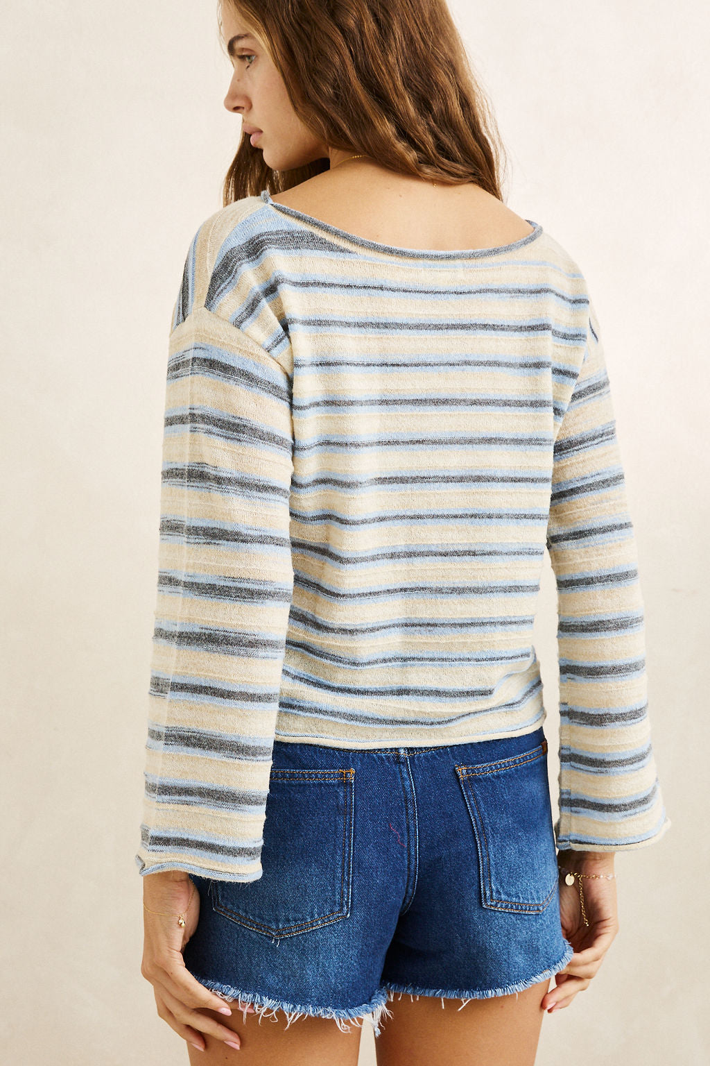 Haut Contrast Linen Ocean