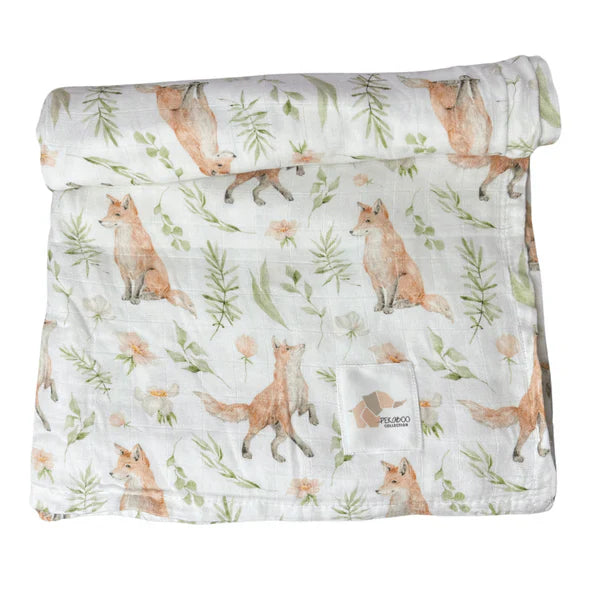 Mousseline Bambou Doux Renards