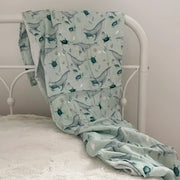 Mousseline Bambou & Coton Baleines