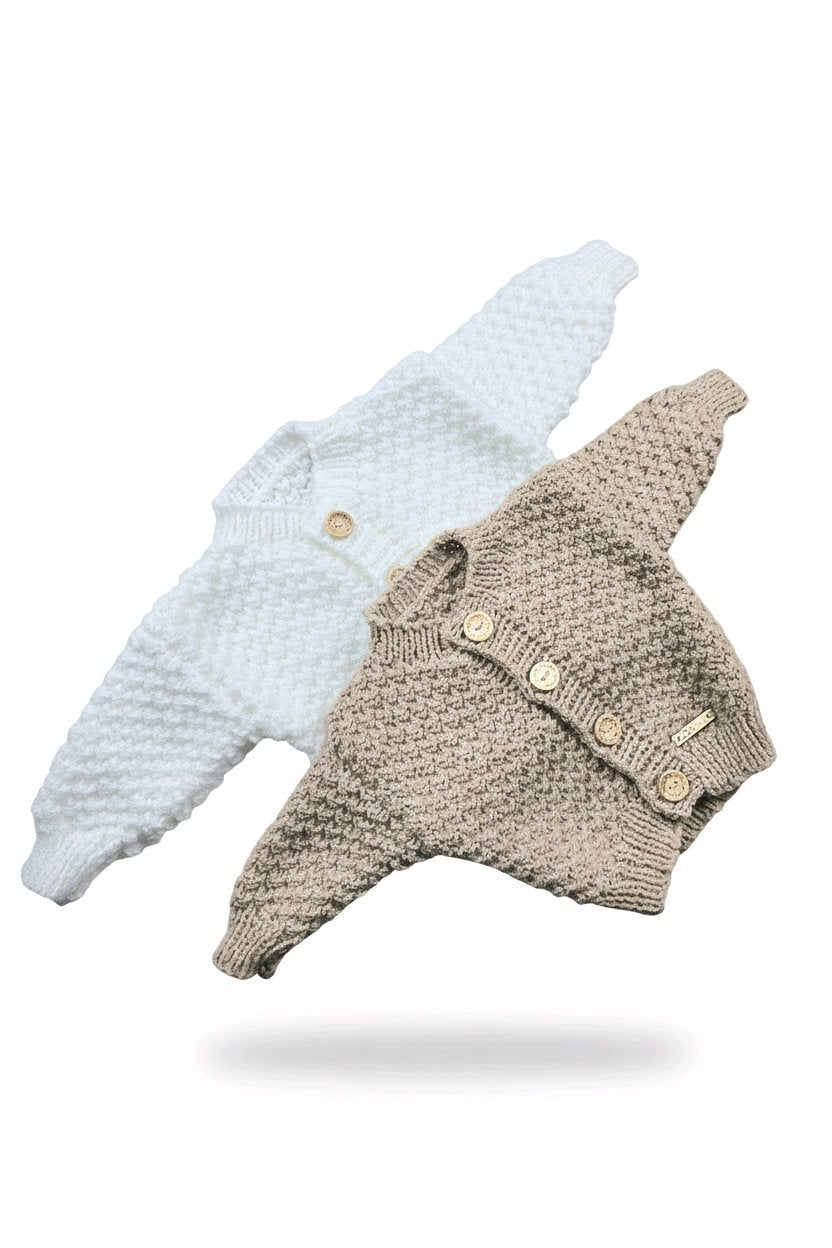 Cardigan Blanc (3-6 Mois)