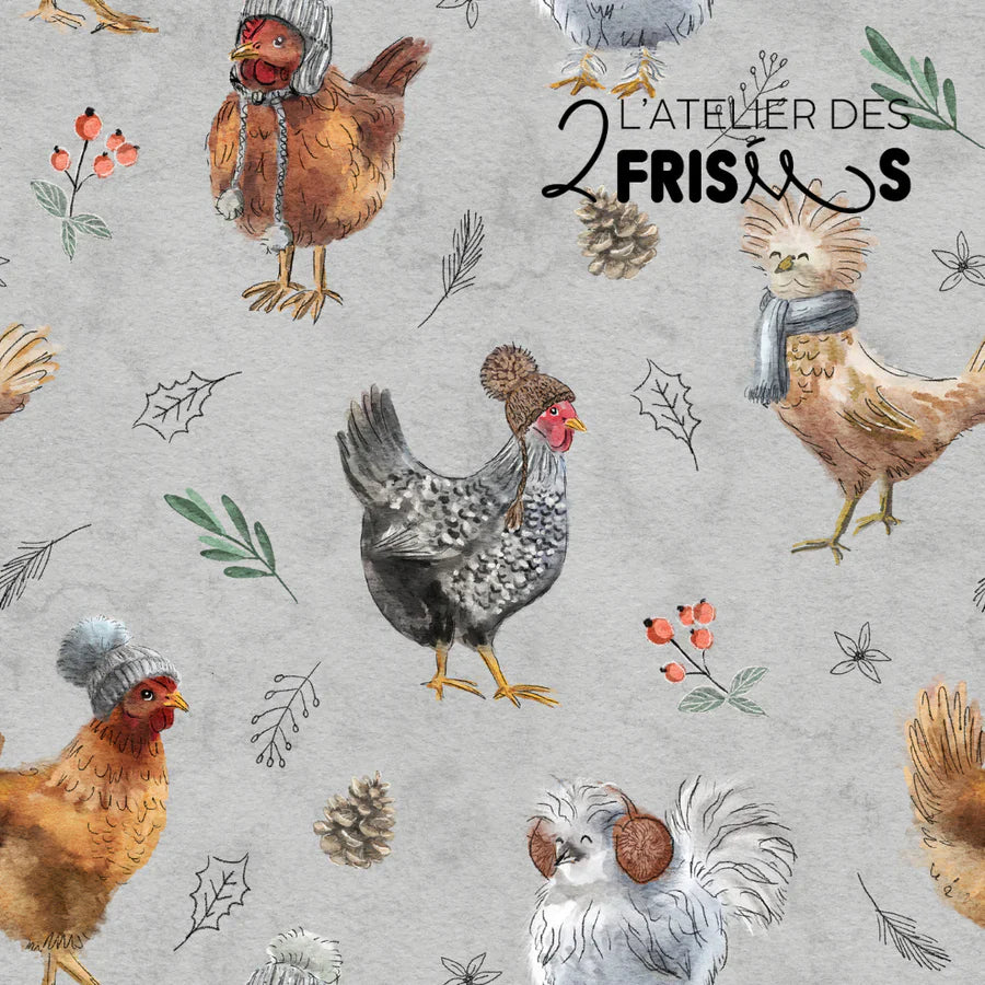 Protège-Sièges De Voiture Imperméable Évolutif Petites Poules Frileuses