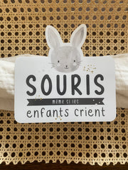 Autocollant Voiture « Souris Même Si Les Enfants Crient »