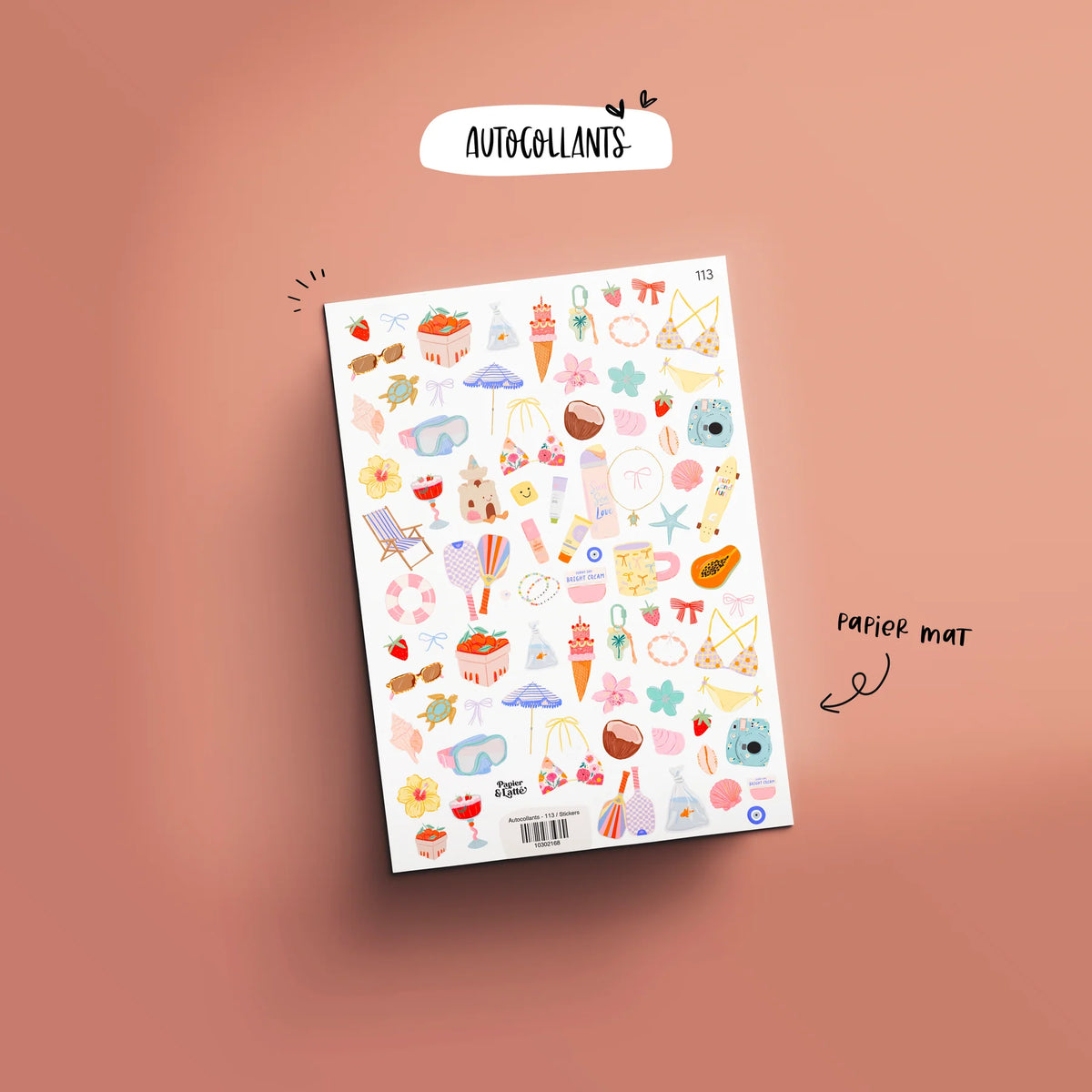 Autocollant 113 Ton Kit Vacances