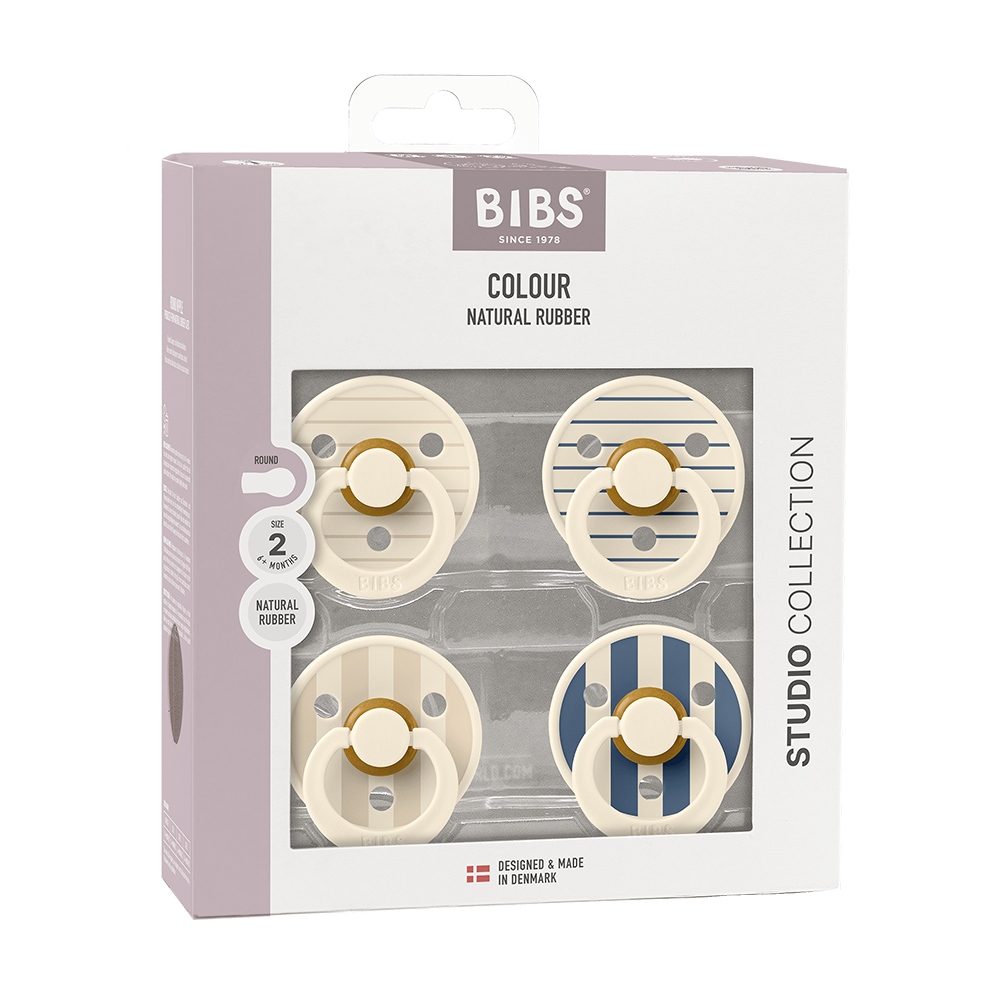 Suce Original Ivory Vanilla Mix/Pin Ivory Steel Blue Mix 6-18 Mois (Paquet De 4)