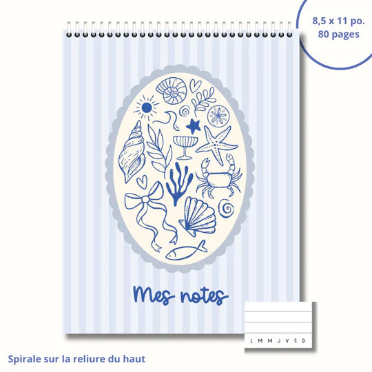 Cahier De Notes Méditerranée