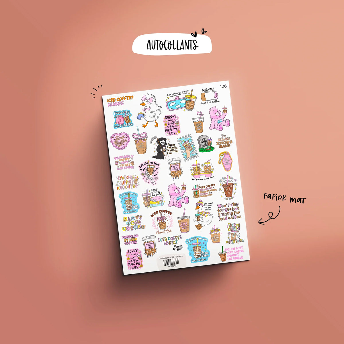 Autocollant 126 Iced Coffee