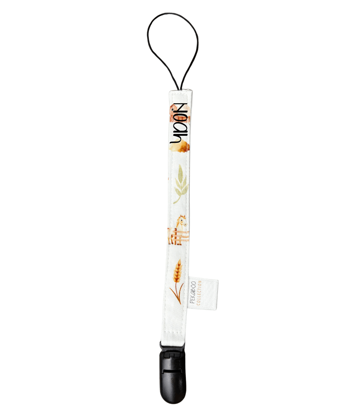 Attache-Suce Chevaux Beige (Noir)