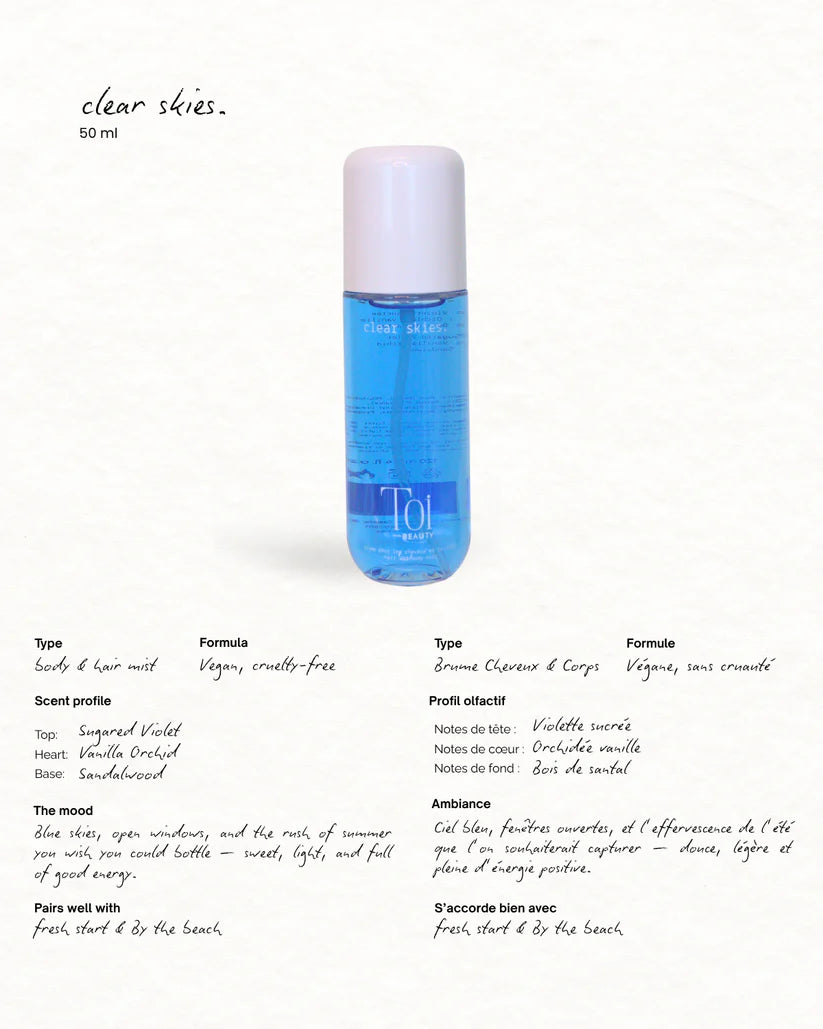 Brume Pour Les Cheveux & Corps Clear Skies