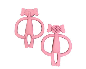 Jouet De Dentition Éléphant Rose Foncé