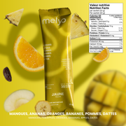 Smoothie Instantané Jaune (Mangues, Ananas, Oranges, Bananes, Pommes & Dattes)