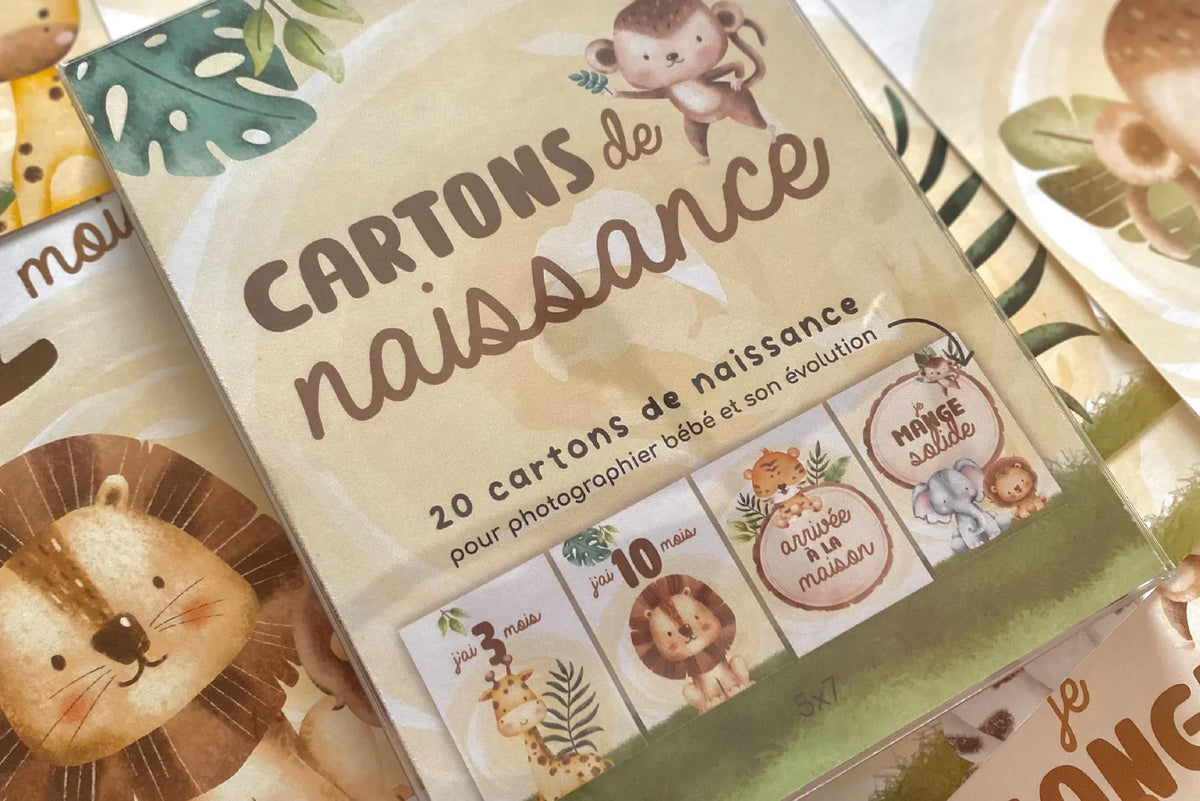 Cartons De Naissance Mini Safari