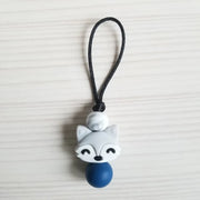 Zip À Fermeture Éclair Renard Gris Marbre Et Marine