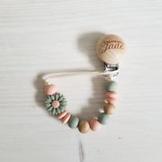 Attache-suce Bois Petite Marguerite Sage Et Pêche