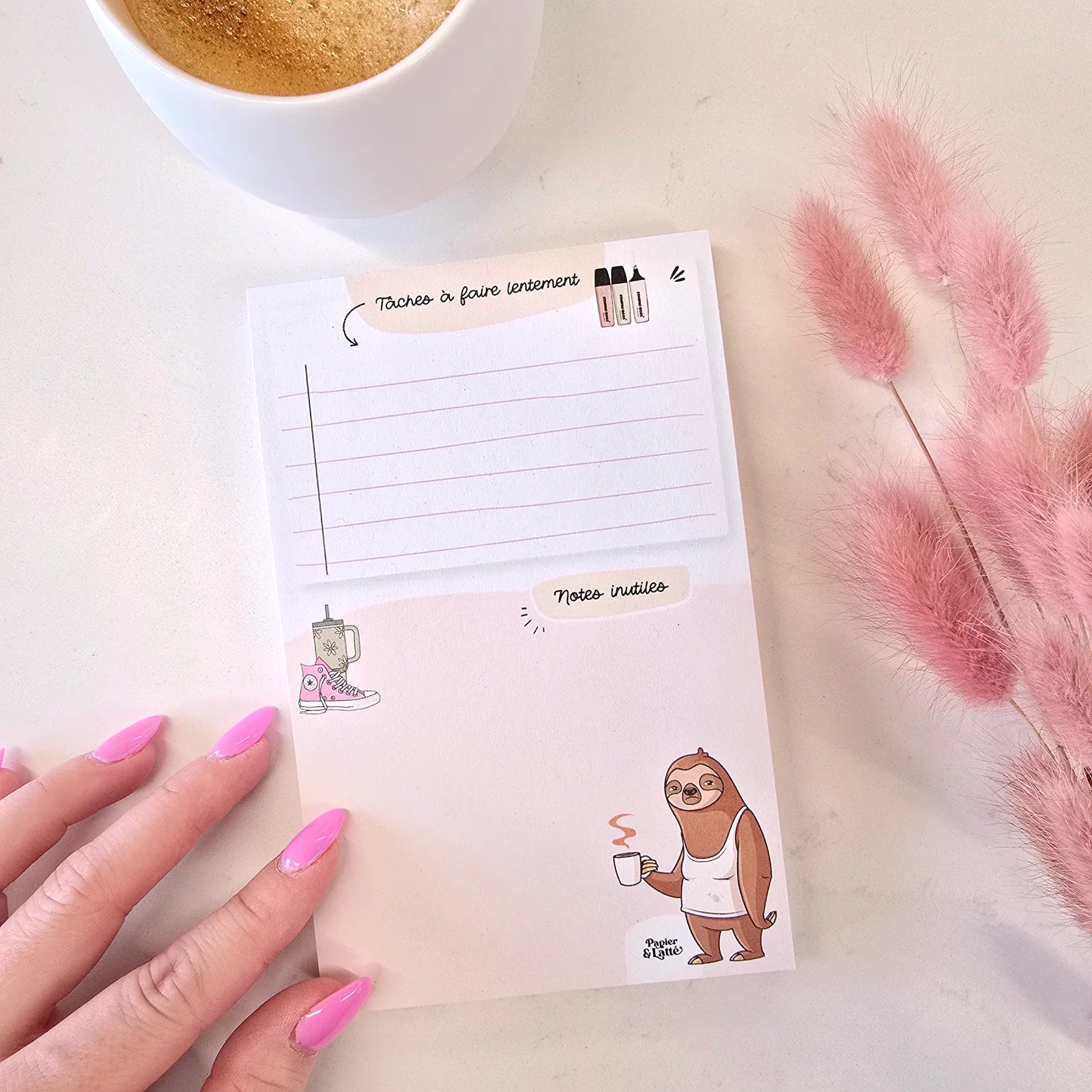 Petit Pad De Notes Paresseux Et Ses Notes Inutiles