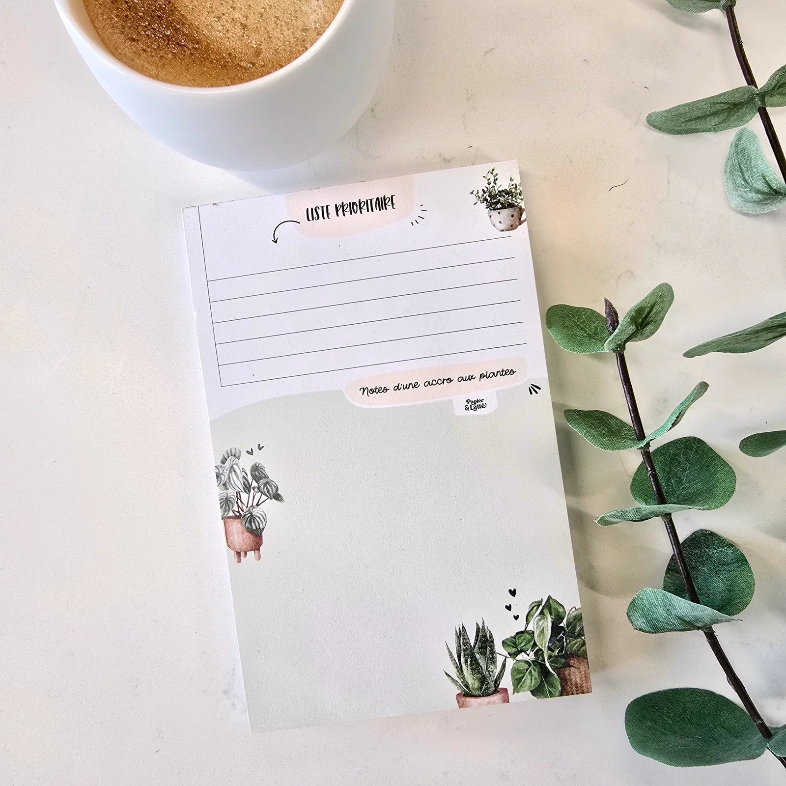 Petit Pad De Notes Accro Aux Plantes