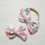 Bouclette Fleurs Rouges & Rose