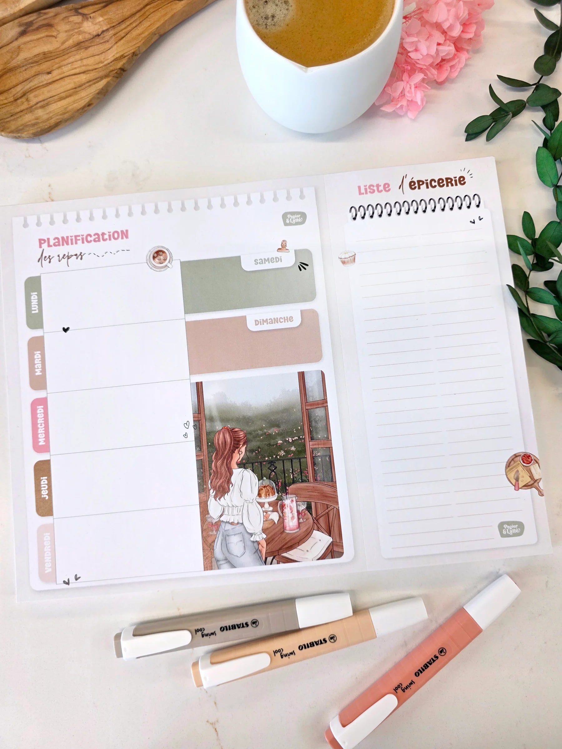 Planificateur De Repas Picnic Du Printemps