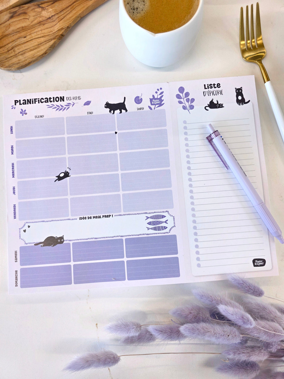 Planificateur De Repas Chatplètement bon !
