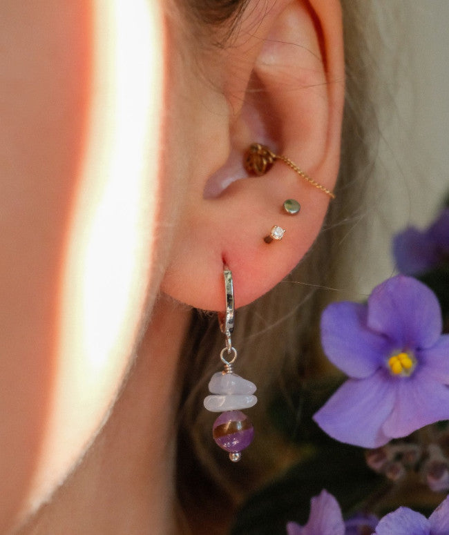 Boucles D'oreilles Lilas