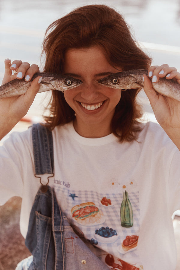 T-Shirt En Coton Vintage Picnic Club