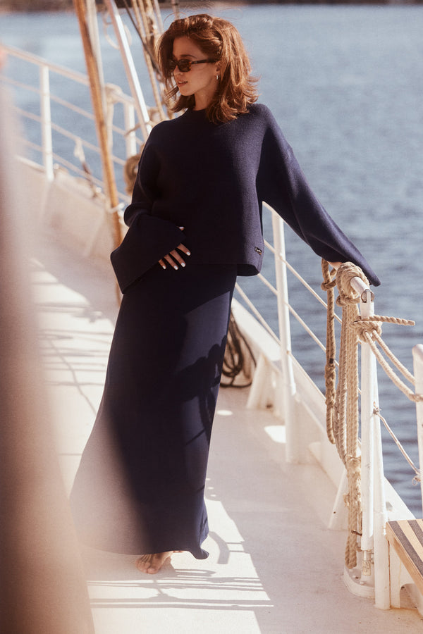 Haut Muse Knit Bleu
