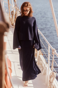 Haut Muse Knit Bleu