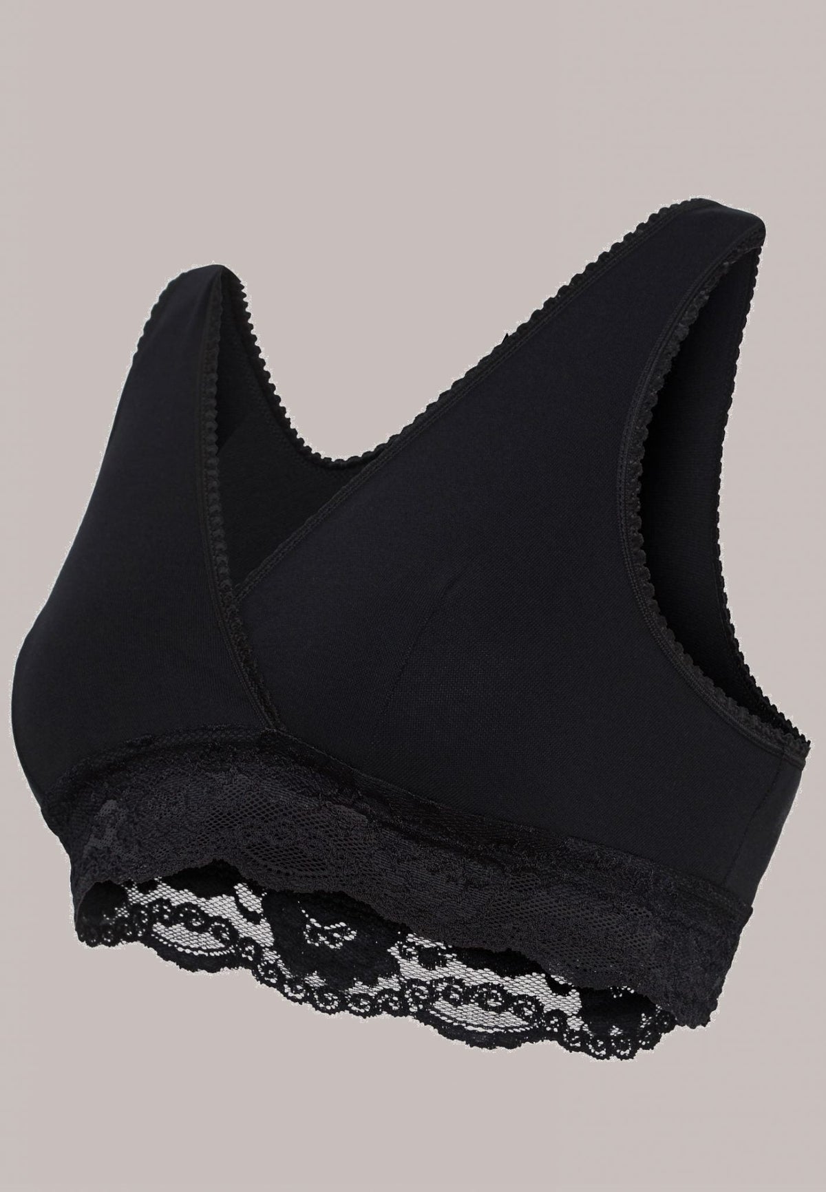 Soutien-Gorge Grossesse Et Allaitement Cache-Coeur Noir