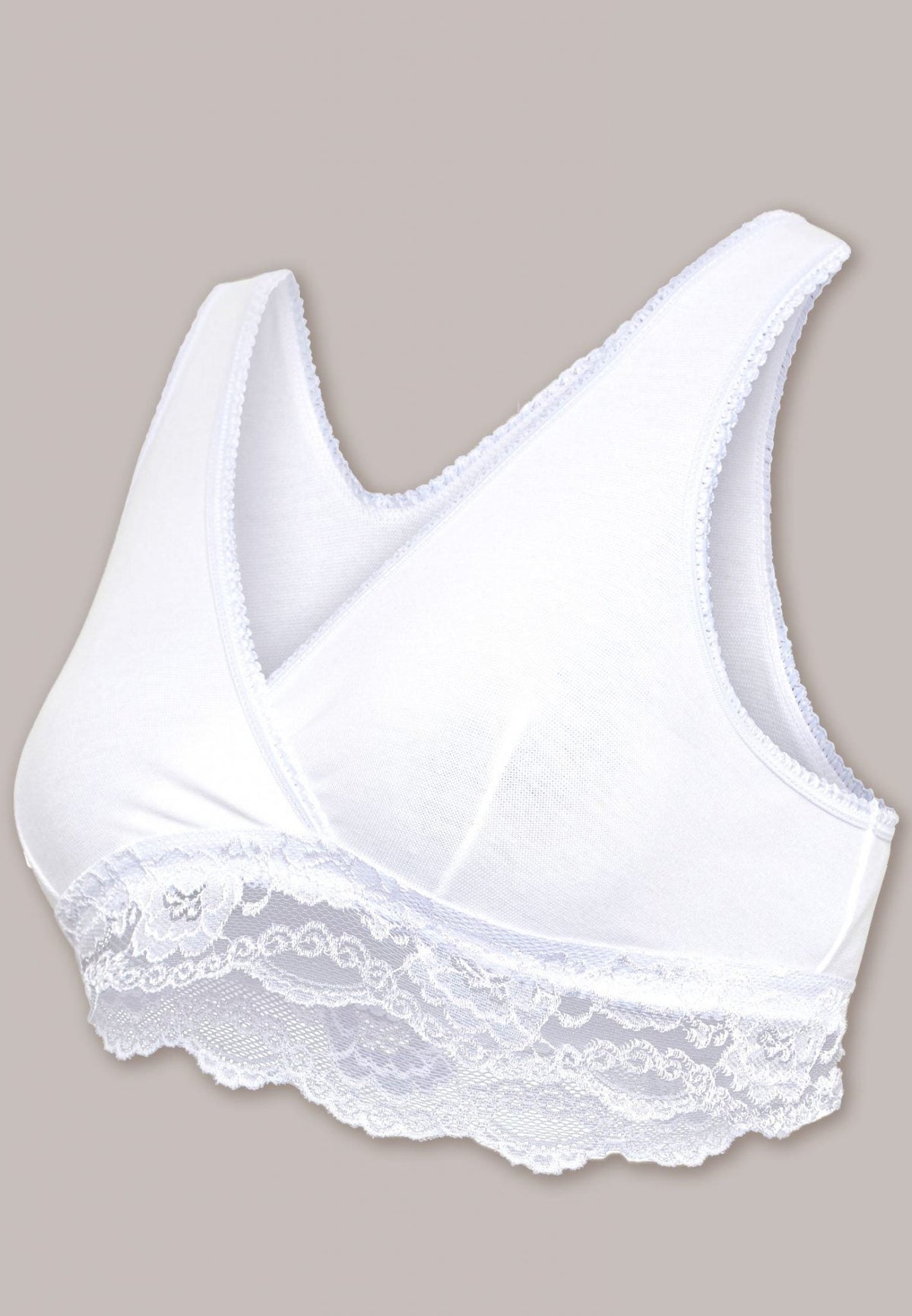 Soutien-Gorge Grossesse Et Allaitement Cache-Coeur Blanc