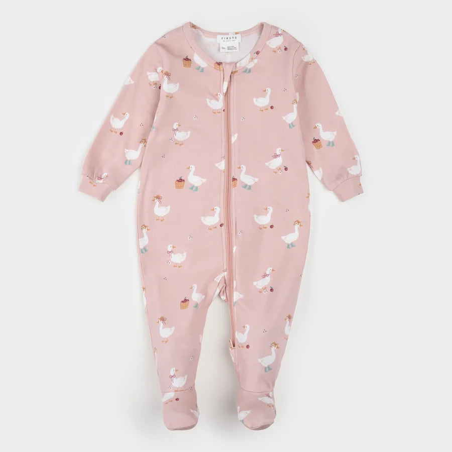 Dormeuse LunaKnit Rose Primevère À Imprimé Canards
