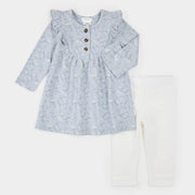 Ensemble Robe En Jersey À Imprimé Fleur De Givre