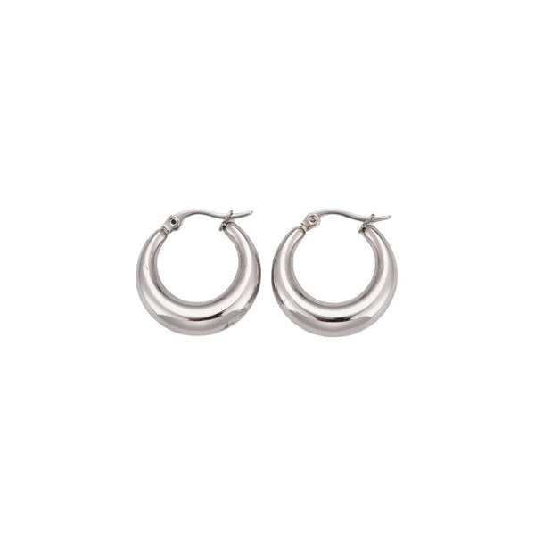 Boucles D'oreilles Chunky Hoops Argent
