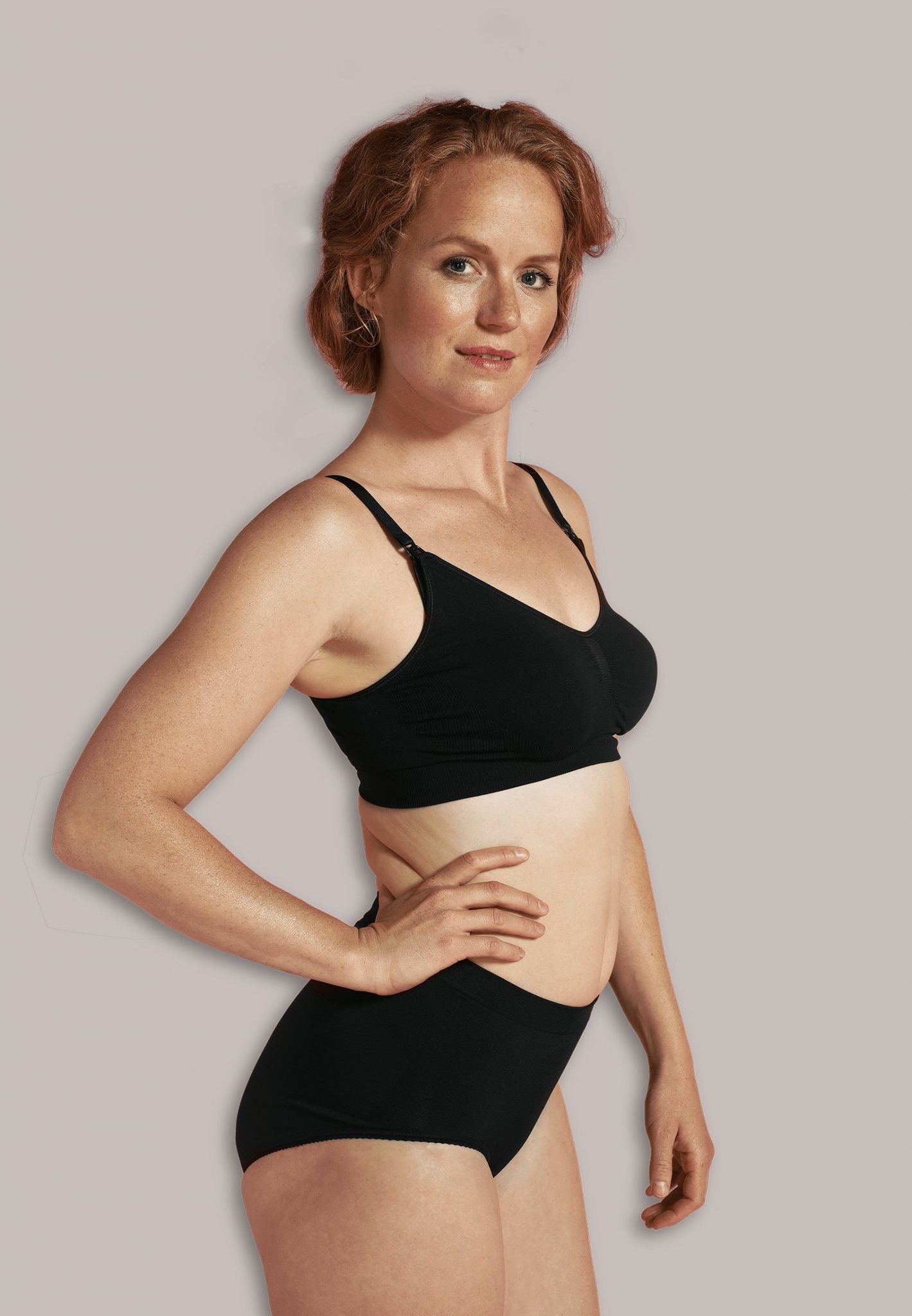 Soutien-Gorge Grossesse & Allaitement Sans Coutures Doux Noir