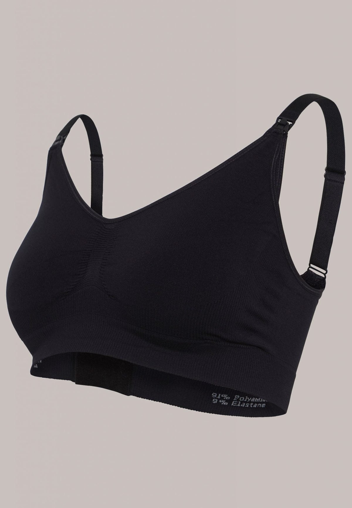 Soutien-Gorge Grossesse & Allaitement Sans Coutures Doux Noir