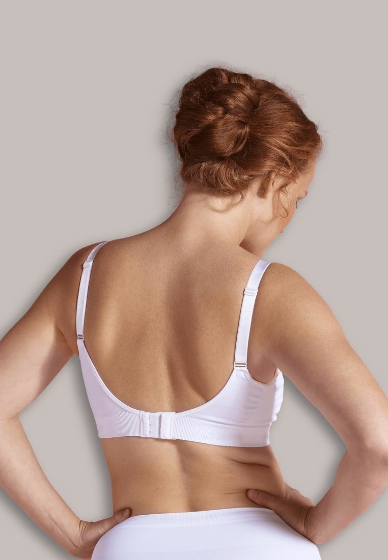 Soutien-Gorge Grossesse & Allaitement Sans Coutures Doux Blanc