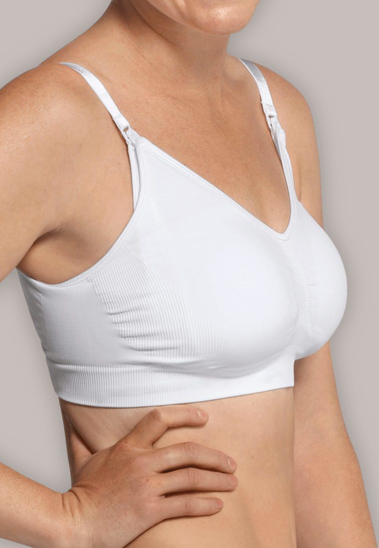Soutien-Gorge Grossesse & Allaitement Sans Coutures Doux Blanc