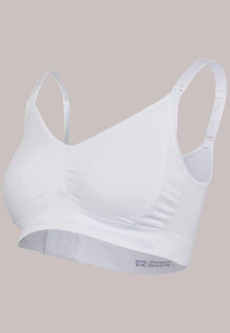 Soutien-Gorge Grossesse & Allaitement Sans Coutures Doux Blanc