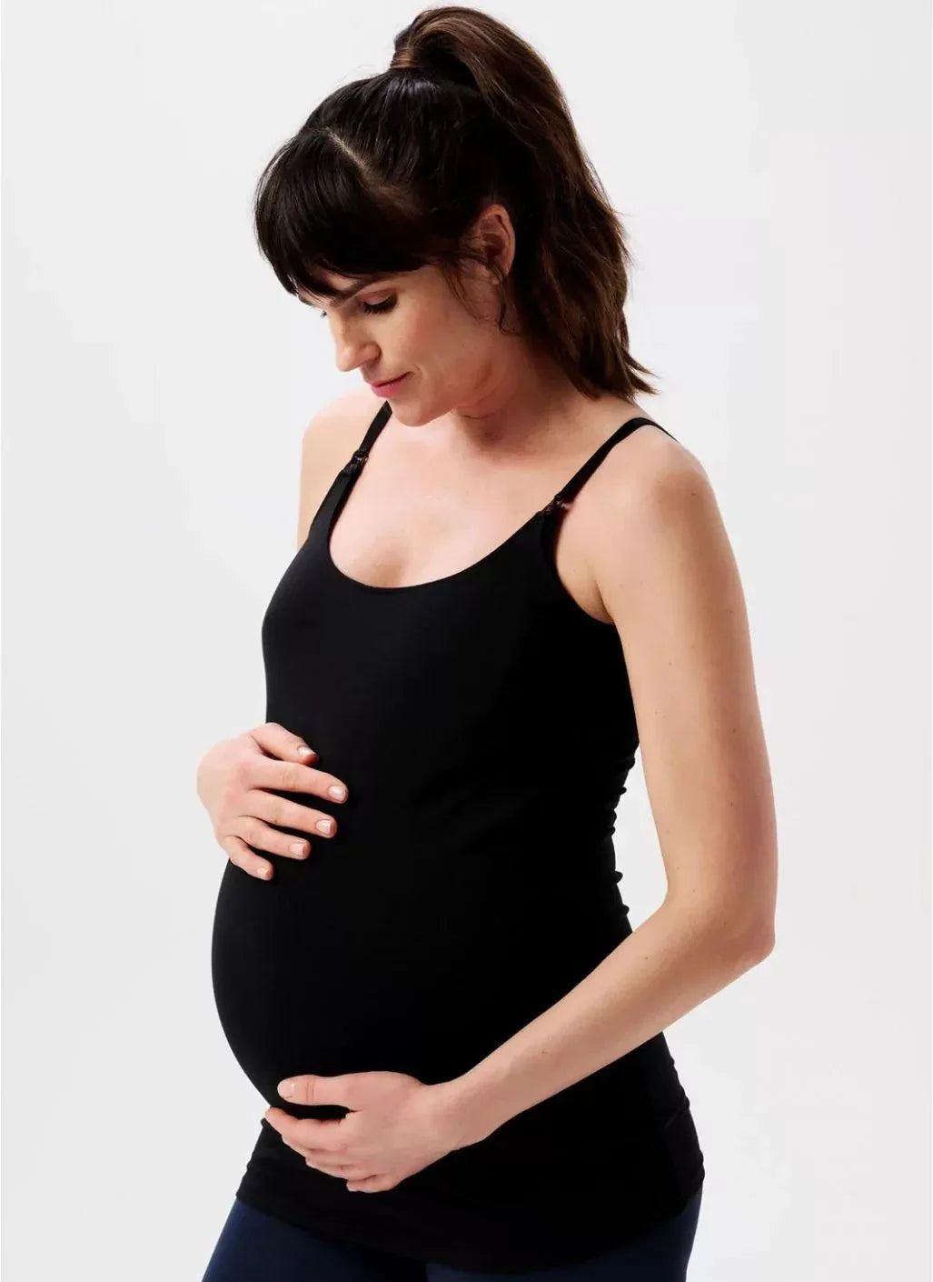 Camisole D'allaitement Simple Ara Noire